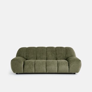 3-zits bank van dik fluweel Nuria