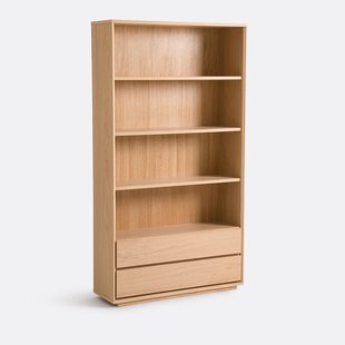 Boekenkast met 4 nissen en 2 lades, Norrem