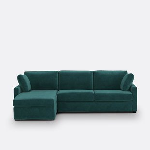 Hoekslaapbank in HR Timor premium schuimvelours