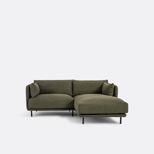 Compacte rechthoekige bank, fijne badstof, Victor