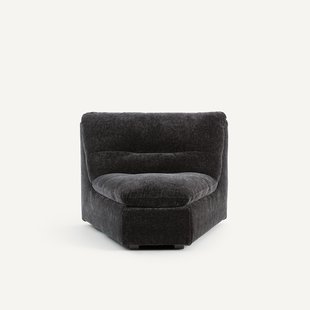 Modulaire hoekzetel in chenille fluweel, Giuliano