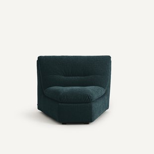 Modulaire hoekzetel in chenille fluweel, Giuliano