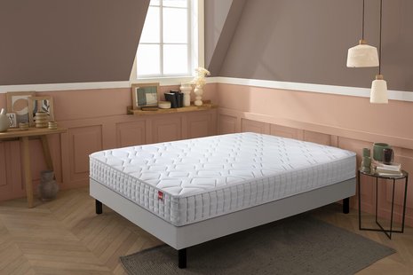 Matras met springveren + bedbodem, Distinct 3