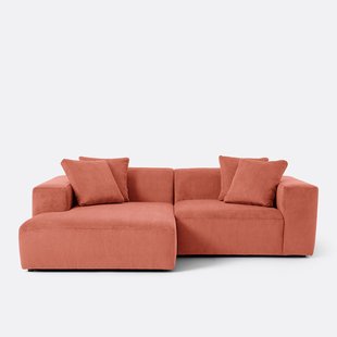 Linker hoekbank, ribfluweel, Liora