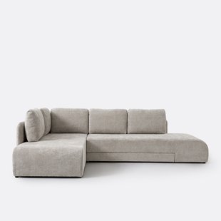 Omvormbare hoekbank in gekruist geweven chenille, Gina