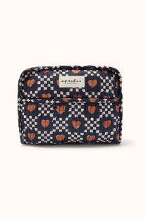 Katoenen toilettas met hartjesprint, RAHANA