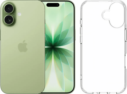Apple iPhone 17 512GB Groen + BlueBuilt Protective Back Cover Transparant