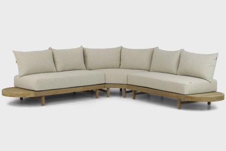 Santika Kayu hoek loungeset 3-delig