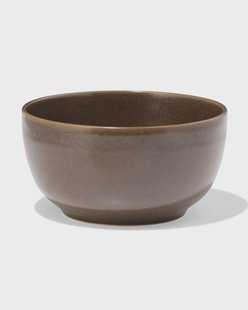 HEMA Kom Ø14cm Puur aardewerk donkerbruin (donkerbruin)
