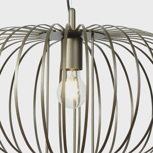 Domiluce Hanglamp Globe, koffie, Ø 51 cm, metaal, 1-lamp, E27