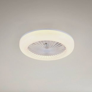 Reality Leuchten LED-ventilator Mora, DC, stil, Ø 45 cm, CCT, afstandsbediening