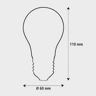SEGULA LED Elegant Line E27 5W lamp 2.200 K filament dimbaar