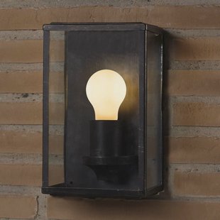 Segula buitenwandlamp Classic, roestvrij staal, zwart, E27