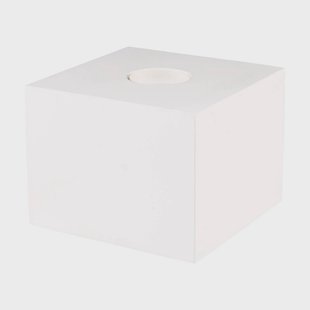 SEGULA tafellamp Cozy, beukenhout wit, kubusvorm, E27