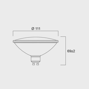 Sylvania LED lamp RETRO, ES111, GU10 12 W 830 1150 lm dimbaar 25°