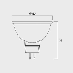 Sylvania LED lamp SUPERIA RETRO GU5.3 MR16 4,3W 840 380lm dimbaar