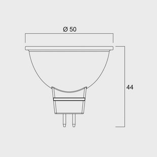 Sylvania LED lamp SUPERIA RETRO GU5.3 MR16 6,1W 840 621lm dimbaar