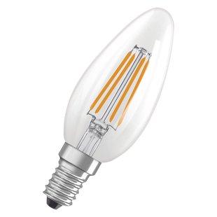 Osram Ledfilamentlamp Kaars Retrofit Classic - D3,5cm - Warm Wit - E14 - 3,4w - 2 Stuks