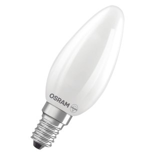 Osram Ledlamp Kaars Retrofit Classic - D3,5cm - Warm Wit - E14 - 3,4w - 2 Stuks
