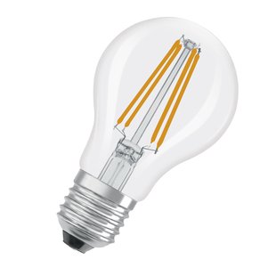 Osram Ledfilamentlamp Peertje Retrofit Classic A - D6cm - Warm Wit - E27 - 5,9w - 2 Stuks
