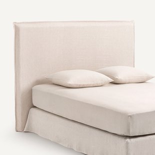 Hoes van gewassen linnen voor hoofdbord, hoogte 135 cm, SANDOR