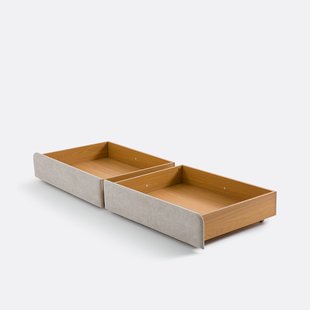 Set van 2 opberglades voor bed Elori