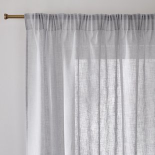 Glasgordijn met gerimpelde bies, Nyong