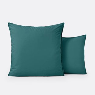 Kussensloop in effen biologisch perkalkatoen