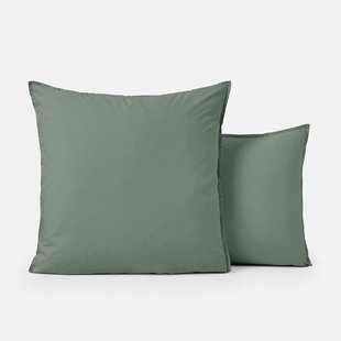 Kussensloop in effen biologisch perkalkatoen