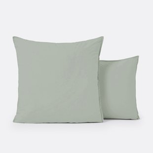 Kussensloop in effen biologisch perkalkatoen