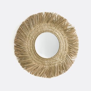 Ronde spiegel, zonnevorm, in herbariumØ102cm, Loully