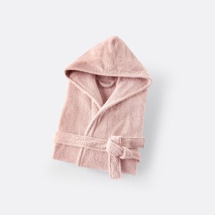 Badjas met kap voor volwassenen, in bio katoen 450 g/m2, Ismo