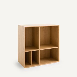 Kleine boekenkast in eikenfineer, Mikube