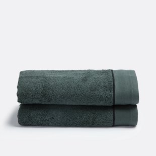 Set van 2 gekamde katoenen handdoeken 675g/m², Victor