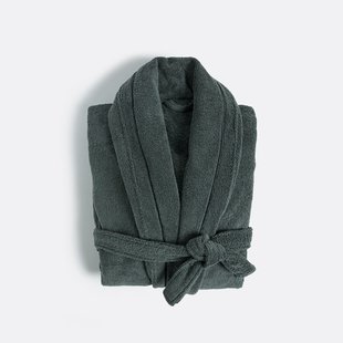 Badjas met sjaalkraag in badstof Victor 400 g/m2