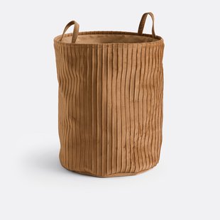 Linnenmand in plissé fluweel, Velvetas