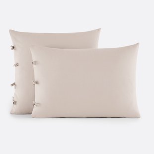 Effen kussensloop te strikken in katoen , Scenario