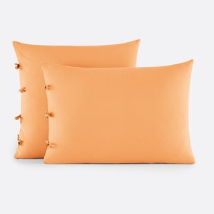 Effen kussensloop te strikken in katoen , Scenario