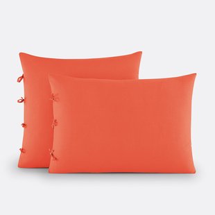 Effen kussensloop te strikken in katoen , Scenario