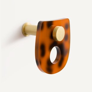 Set van 3 kapstokken in gekleurd acetaat, Paula