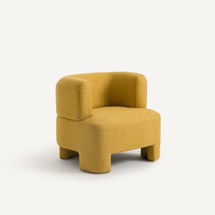 Kleine fauteuil in getextureerd polypropyleen Darrel