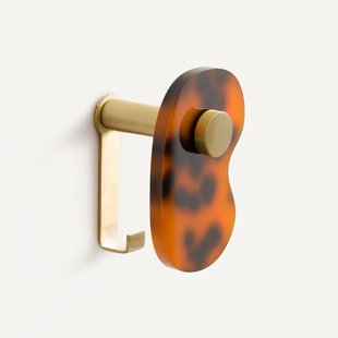 Set van 3 kapstokken in gekleurd acetaat, Paula