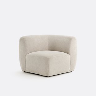 Modulaire hoek, getextureerde stof, Jasper