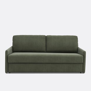 Slaapbank in ribfluweel, Comfort Bultex®, Marta