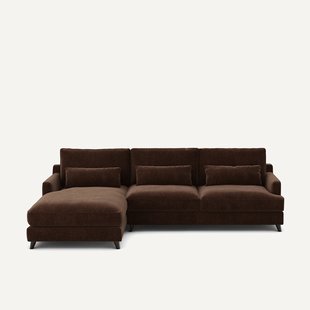 Chenille fluwelen hoekbank, Alwine