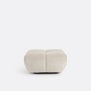 Poef, vintage ribfluweel, L83 cm, Nuria