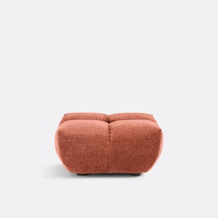 Poef, vintage ribfluweel, L83 cm, Nuria