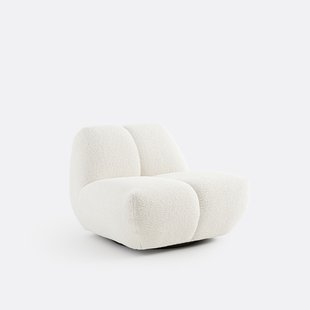 Draaifauteuil, dikke badstof, Nuria