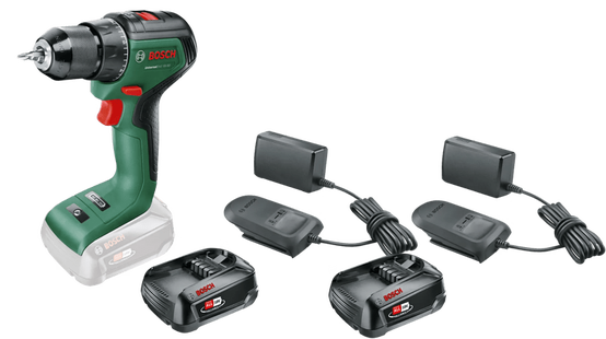 Bosch UniversalDrill 18V-60 2,5 Ah Accu (2x) Starterspakket