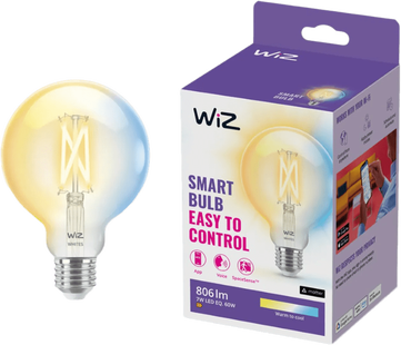 WiZ Globe Filament - Warm tot Koelwit Licht - E27 - Transparant